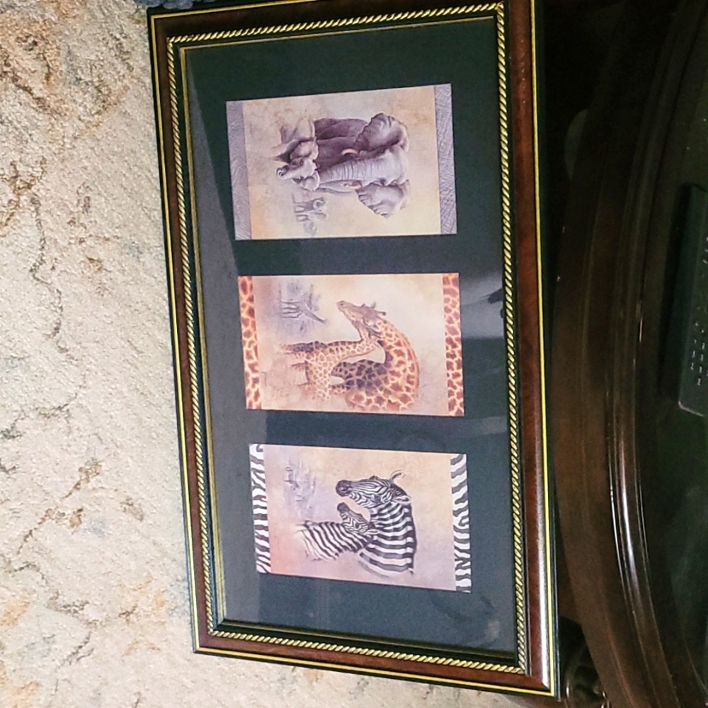 African framed art